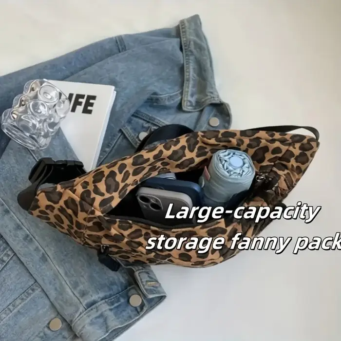 Sac banane imprimé léopard