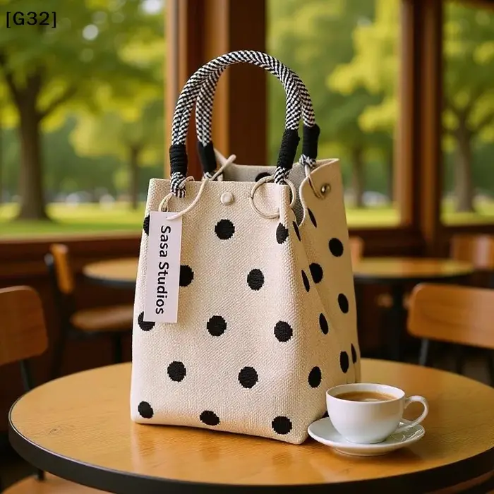 Nouveau Sac à Main Tricoté Polyvalent et Adorable 2026 avec Fermeture Magnétique 3D