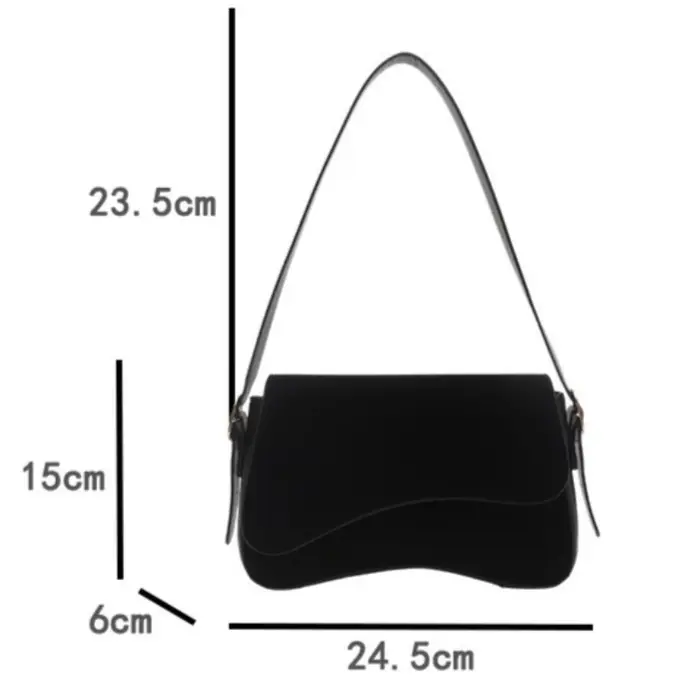 Sac à bandoulière en cuir PU pour femmes