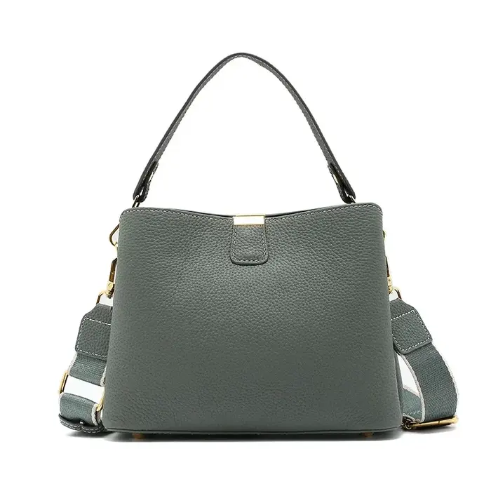 Sac à main en cuir véritable de vache naturelle pour femmes