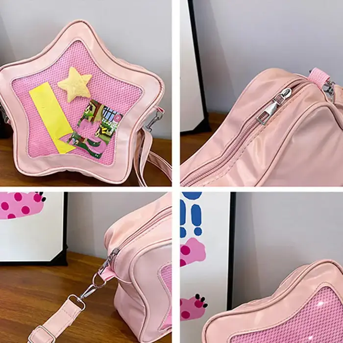 Mignon Kawaii Ita sac Original Anime étoile à cinq branches bidimensionnel sac à bandoulière rue mode Ulzzang sac