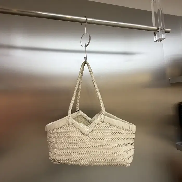 Nouveau Sac à Bandoulière en Cuir Véritable Tressé à la Main Grande Capacité Style Vintage Fourre-tout Décontracté pour le Shopping et la Plage Collection Printemps/Été 2026