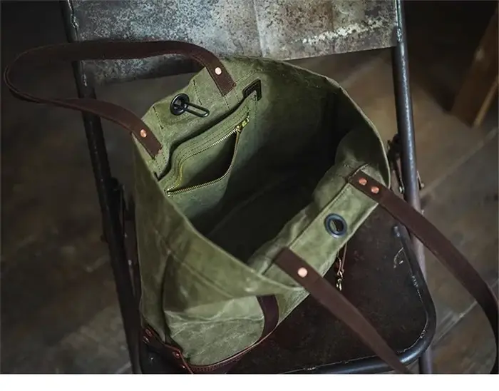 PNDcloser-Sac fourre-tout en cuir véritable pour hommes et femmes