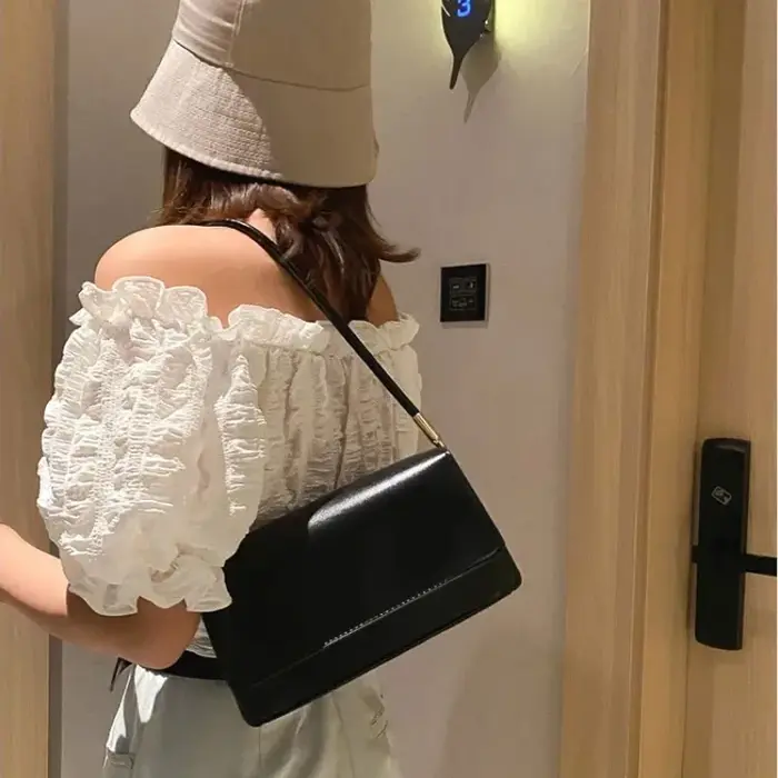 Sac à bandoulière en cuir PU pour femmes