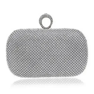 Pochettes de soirée à clous de diamant pour femmes