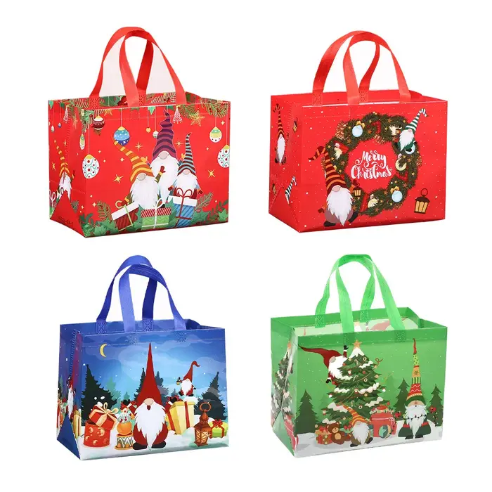 Grand Sac Cadeau de Noël avec Poignée