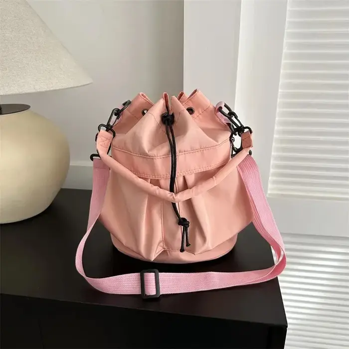 Sac seau minimaliste Oxford grande capacité avec fermeture à cordon