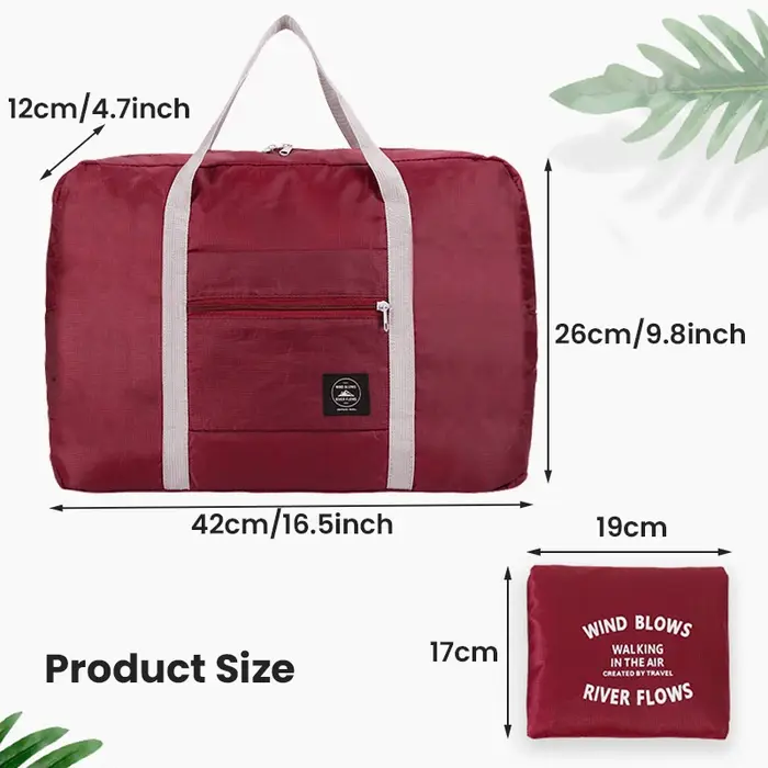 Sac de voyage pliable pour compagnie aérienne