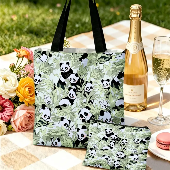 Sac à main imprimé Panda