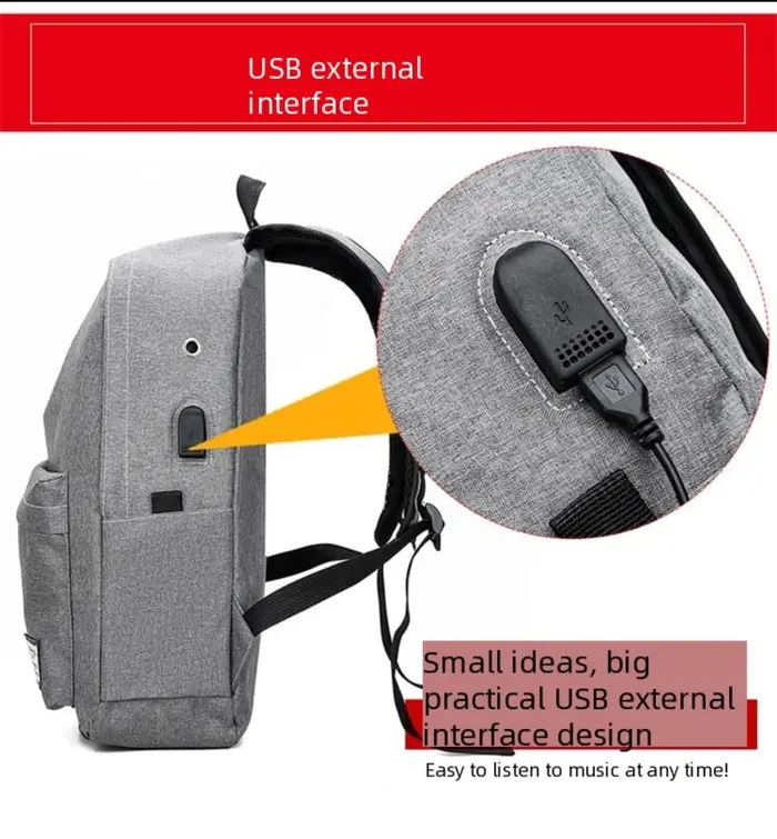 Sac à dos minimaliste tendance pour hommes et femmes