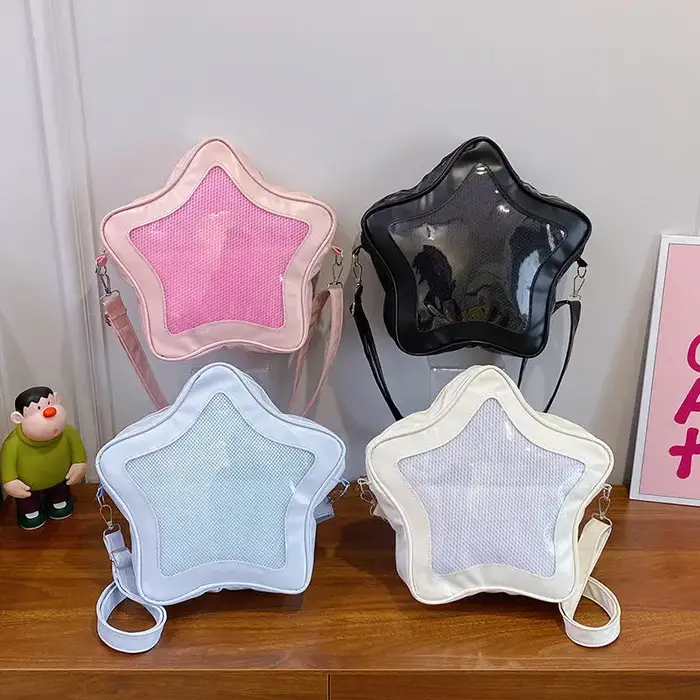 Mignon Kawaii Ita sac Original Anime étoile à cinq branches bidimensionnel sac à bandoulière rue mode Ulzzang sac