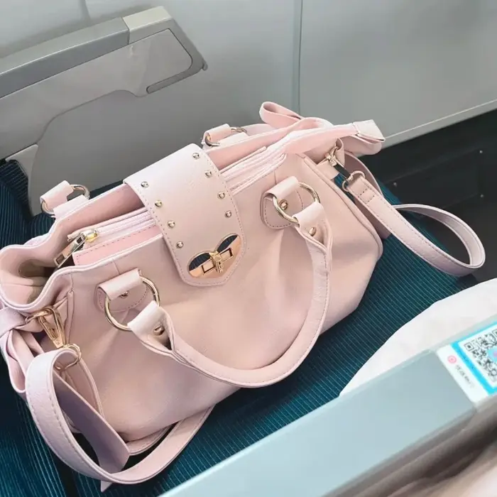 Harajuku Bow rose sac à main sac
