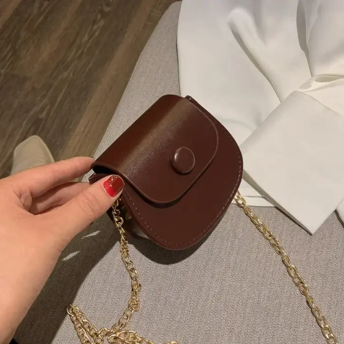 Nouveau Mini sac à bandoulière pour femmes mode couleur unie chaîne sac