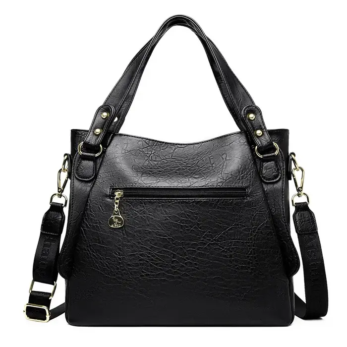 Soldes de printemps : Sac à main fourre-tout en cuir souple grande capacité pour femme