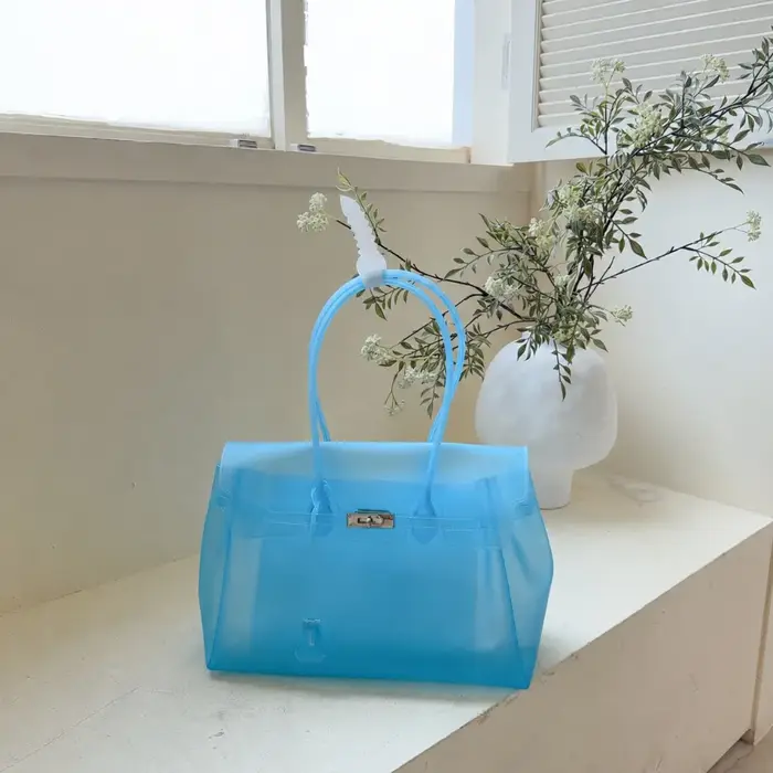 Sac fourre-tout transparent polyvalent pour femme