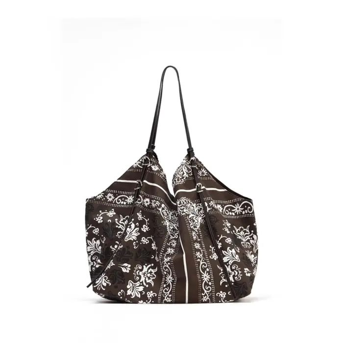 MABULA Bandanna imprimé sacs à bandoulière pour femmes grande capacité Paisley sac fourre-tout créateur de mode motif Floral National sac à main