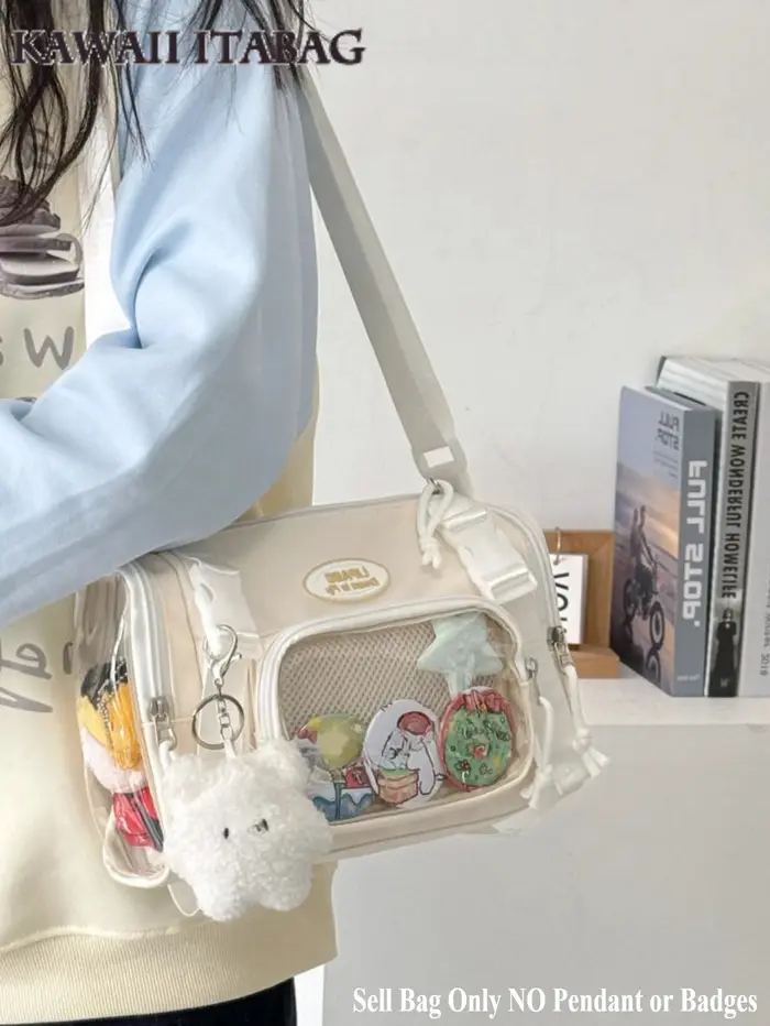 Nouvelle mode 2025 Itabag femmes multi-poches clair sac Transparent été sacs à bandoulière sac seau collège étudiant sac
