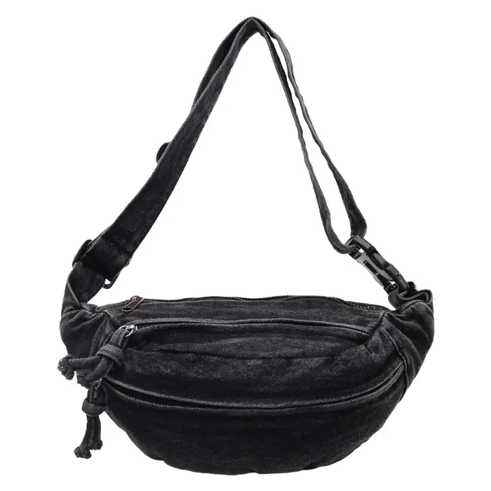 Sac bandoulière rétro en jean pour femme