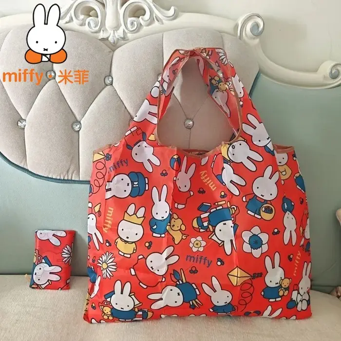 Sac de shopping Miffy, sac fourre-tout mignon Kawaii