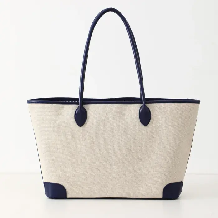 Sac à main de plage en lin pour femmes, fourre-tout d'été, panier naturel avec poignée en Pu, grande