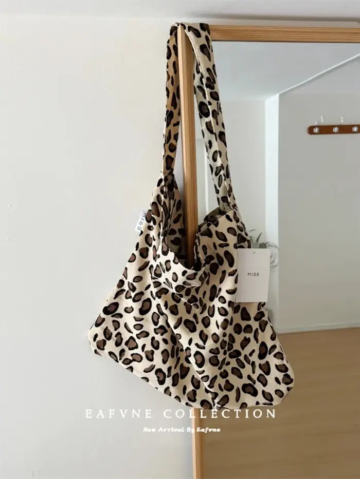 Sac en toile de grande capacité de style paresse