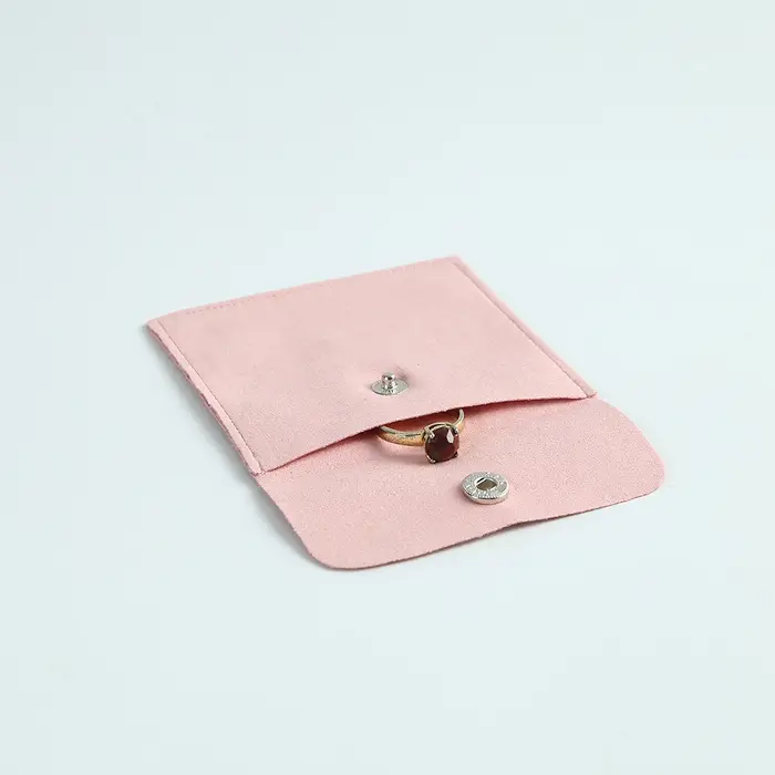 20 pochettes à boutons-pression en microfibre
