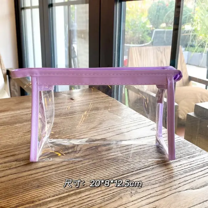Trousse de beauté de rangement transparente