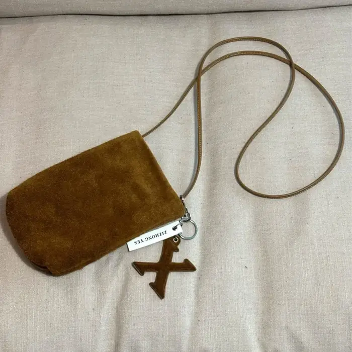 Mini sac portable en daim pour téléphone portable