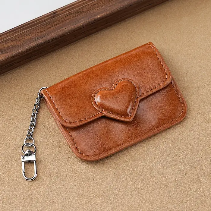 Porte-cartes en cuir PU pour femmes