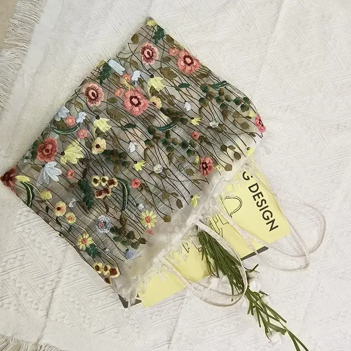 Shopping dentelle main rétro fleur brodé sac à bandoulière femmes