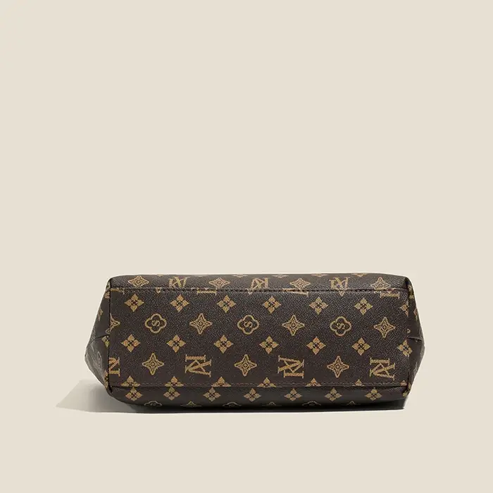 Sac à main Mama - Sac à bandoulière polyvalent en cuir souple à carreaux avec grande capacité - Idéal pour les trajets