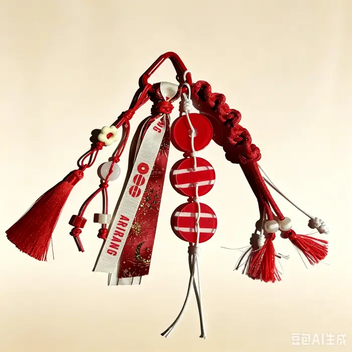 En stock : Charm de sac en corde tressée fait main Bte, pendentif lettre perlé mignon, porte-clés de