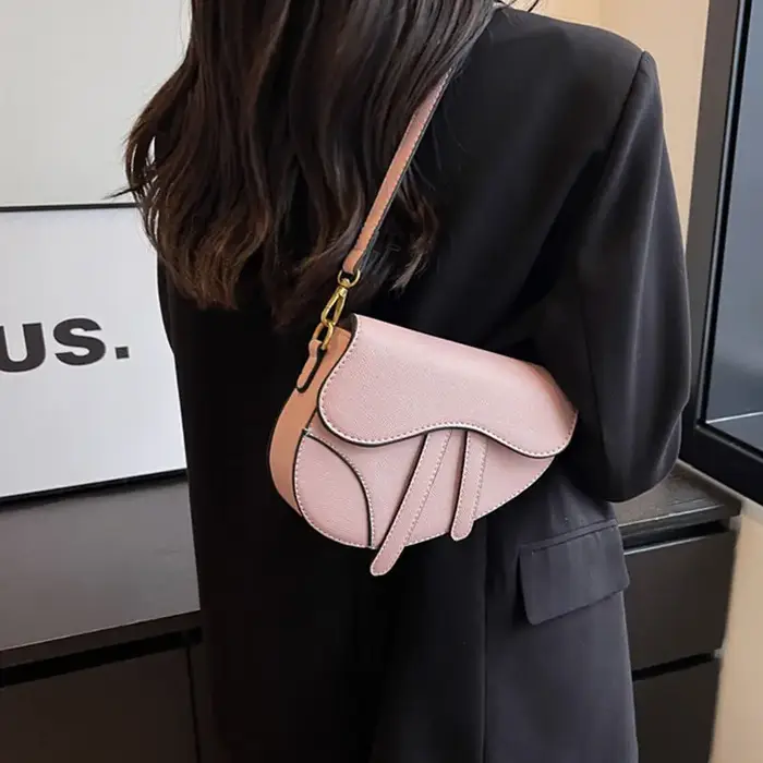 JIAERDI rétro Patchwork sac de selle femmes couleur unie en cuir délicat sac à bandoulière dames mode luxe Design sacs