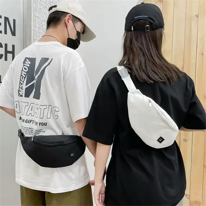 Sac banane en toile pour femme