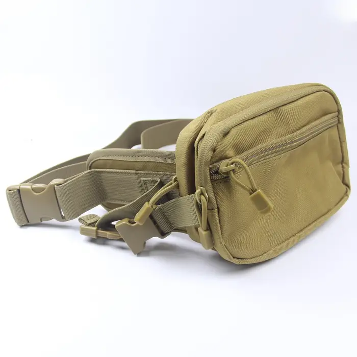Sac banane multifonctionnel pliable pour activités de plein air, sac de taille EDC à poches multiple