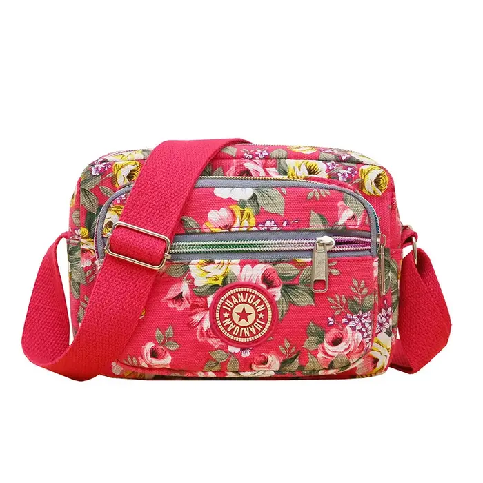 Mini sac bandoulière en toile pour femme