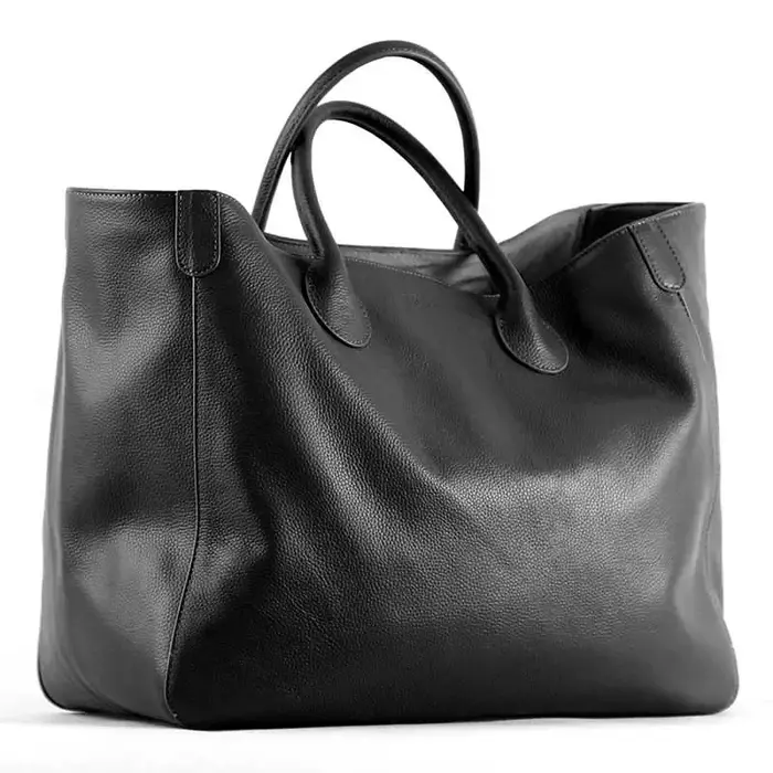 Sac à main spacieux en cuir véritable pour femmes