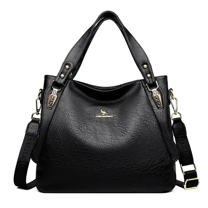 Soldes de printemps : Sac à main fourre-tout en cuir souple grande capacité pour femme