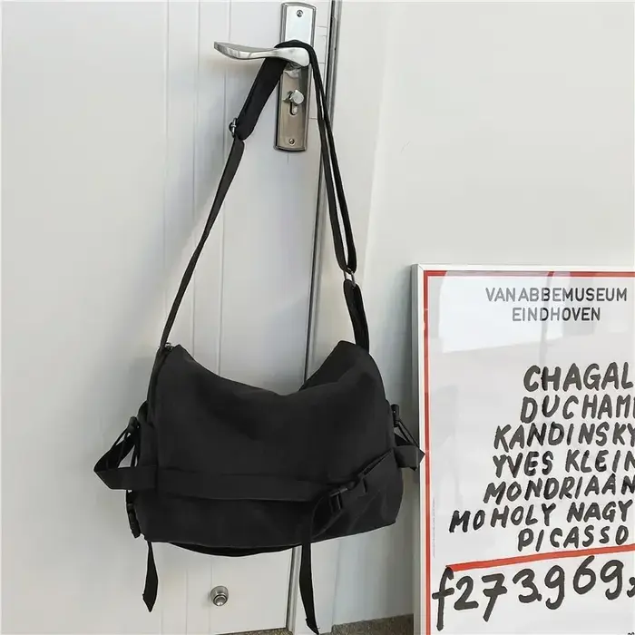Sac messager en toile dames grande capacité sacs à main sac à bandoulière jeunes filles étudiants