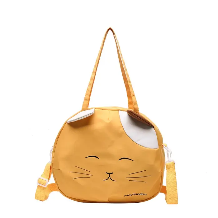 Sac fourre-tout à motif de chat de dessin animé