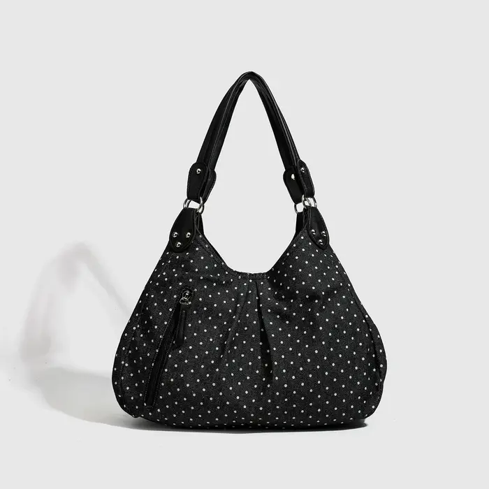 Sacs de messager Vintage à la mode, nouveau sac à main à pois, fourre-tout de grande capacité de sty