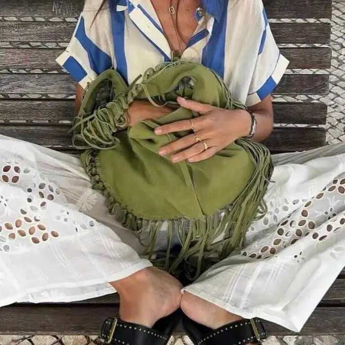 Hobos en daim vintage pour femmes