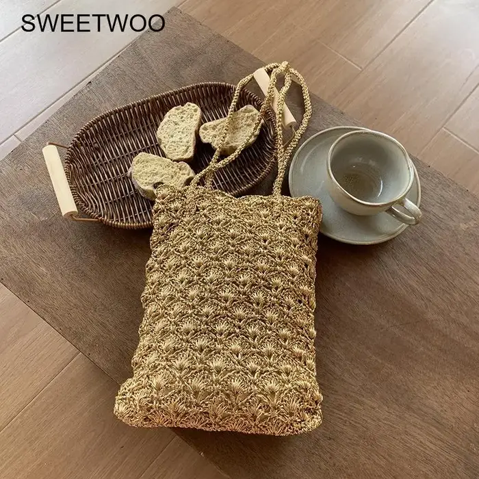 Sac à bandoulière en crochet fait main