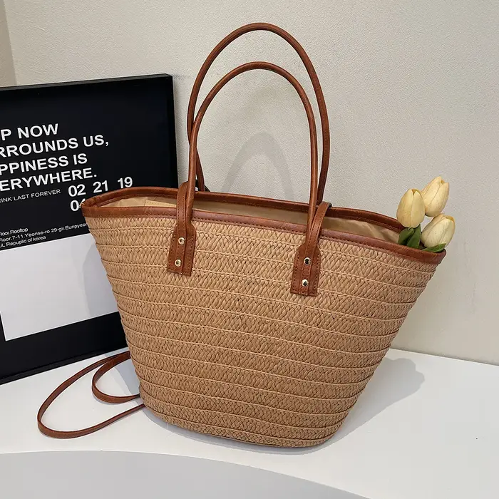 Sac à bandoulière, sac en paille forestière
