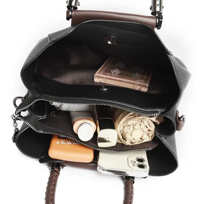 Sacs à main à bandoulière design pour femmes Sac poignée tissée en cuir de haute qualité fourre-tout