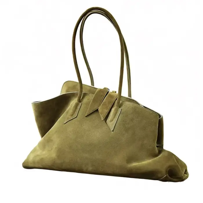 Sac à bandoulière simple en daim mat pour femmes