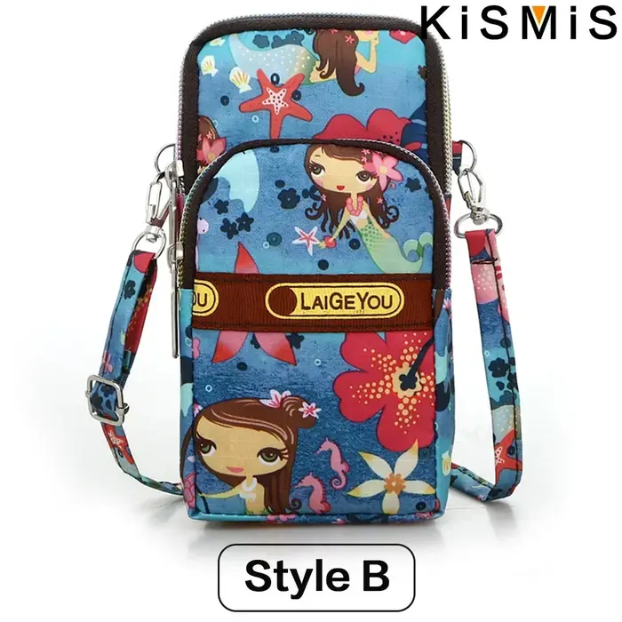 KISMIS 7 Style mode femmes sport sac carré Mini pochette pour téléphone portable bandoulière sacs à