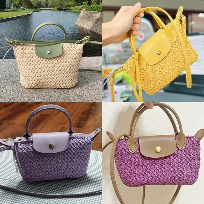 Pochette à rabat multicolore avec boucle