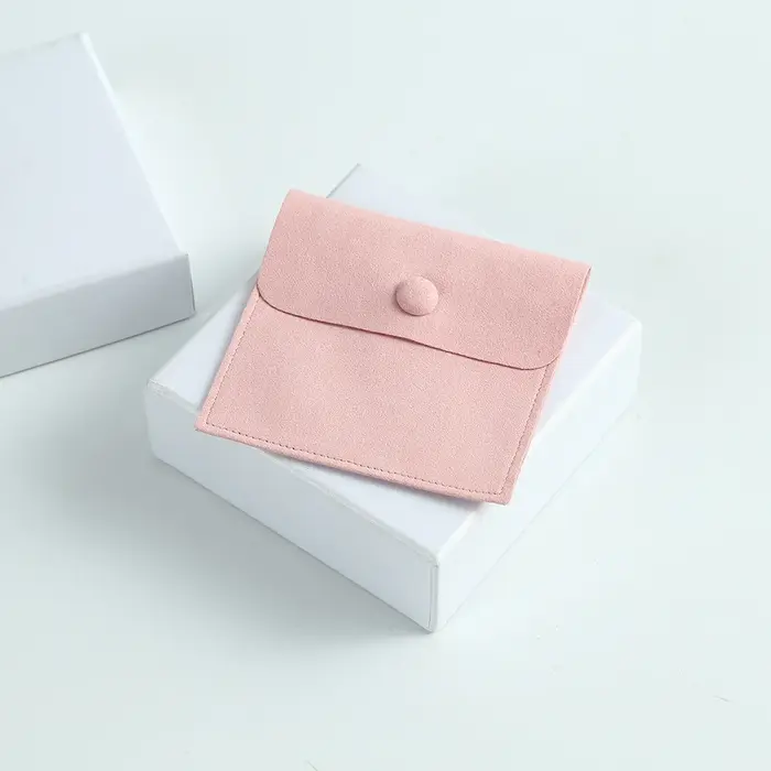 20 pochettes à boutons-pression en microfibre