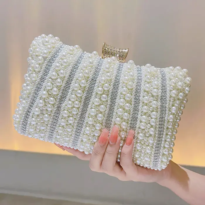 Pochette en perles pour femme, sac de soirée haute couture, sac de soirée pour cheongsam, sac de soi